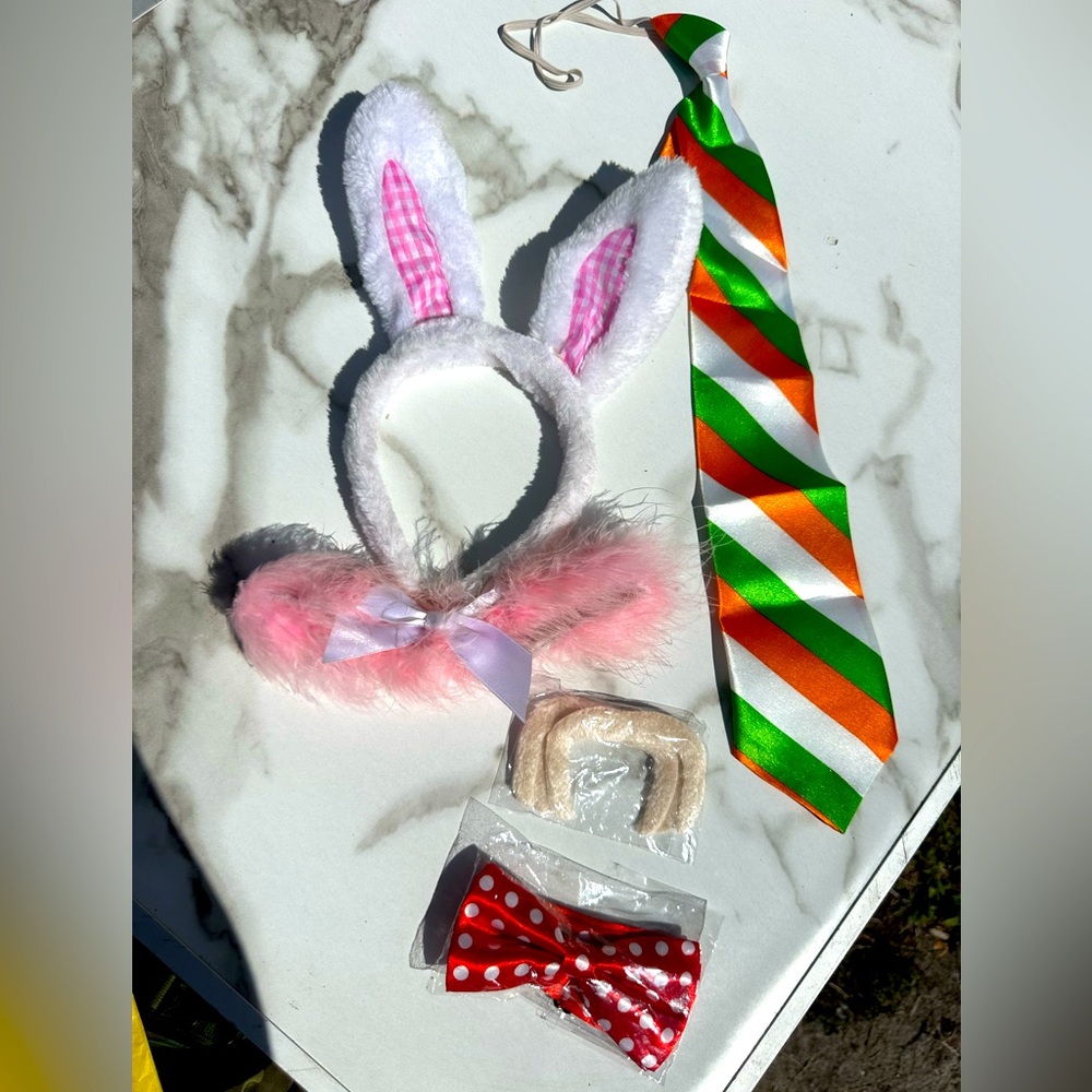 Costume Accessories Bundle of 5! Multi holiday accessories! Easter costume